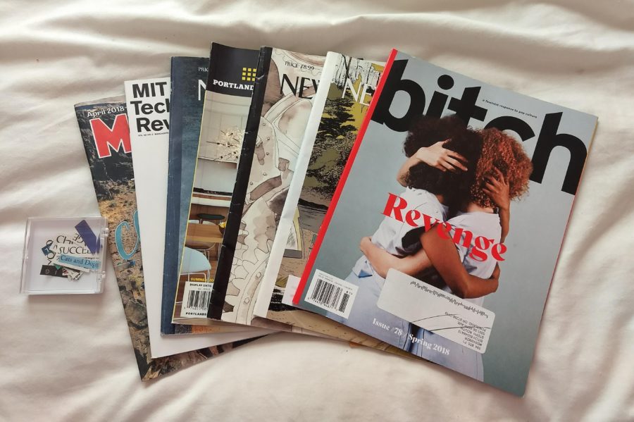 collection of magazines